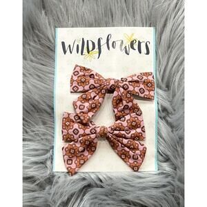 Wildflowers Brand Hair Clips-Matching Hair Bow-Wildflowers‎